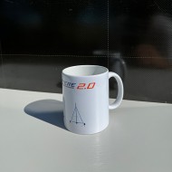 Mug en céramique de haute qualité avec un visuel de L'Hydroptère et L'Hydroptère CH avec un foils