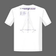 Patron vue de dos t-shirt blanc "L'Hydroptere"